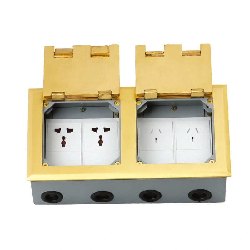 Double Door Open Cover Floor Socket 12 Module စွမ်းရည်