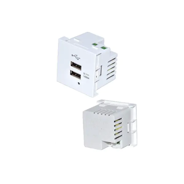 Dual Port TypeA+A Usb Charger Socket Module 4.2A