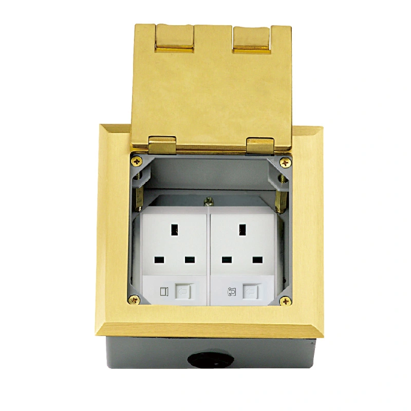 Upward Clamshell Multi-Function Floor Socket 6 Module စွမ်းရည်